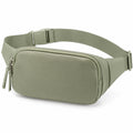 Sac banane 30 x 8 x 15 cm en matière synthétique vert sauge avec sangle réglable style urbain