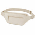 Sac banane 30 x 8 x 15 cm en matière synthétique crème avec sangle réglable