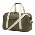 Sac de voyage 50×25×30 cm en matière synthétique kaki avec bandoulière réglable