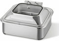 KESOTO Chauffe-plats, Noir, Chauffe Buffet Électrique Réchaud, Cadre De Luxe Chauffage Électrique À Compartiment