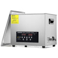 CREWORKS Fournitures pour le nettoyage du laboratoire, 15 L, 360 W, 450 W, Argenté, Nettoyeur à Ultrasons Professionnel avec Chauffage