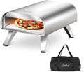 BIG HORN four à pizza, Noir/Argenté, BIGHORN au gaz portable, pieds pliable, portable