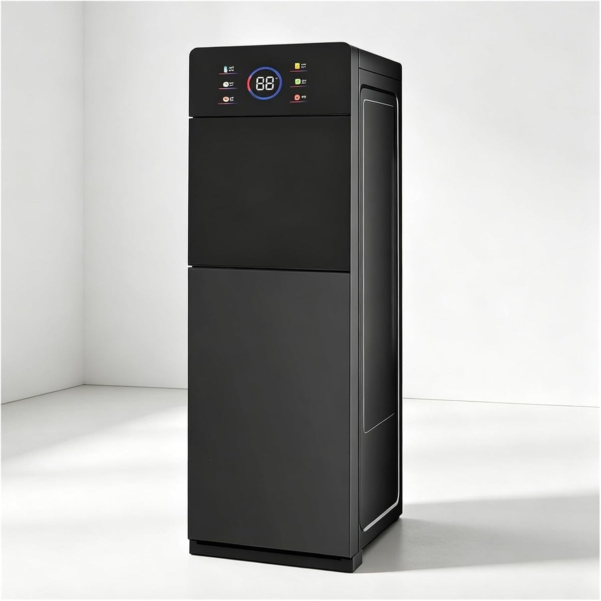 Fontaine fontaine à eau, Noir, à Eau sur Pied, Distributeur d'eau Chaude InstantanéE, 5 Niveaux De TempéRature