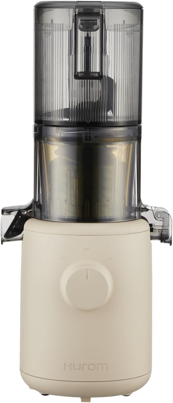 Hurom Extracteurs de jus à vis simple, 220 ml, Beige, Extracteur de jus, Extracteur à Jus de Fruits et Legumes