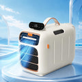 climatiseur portable BrightFootBook, 57 x 52 x 43 cm, 420 W, 36-45 dB env., 5121 BTU, Blanc, 4 en 1 pour Camping-Car