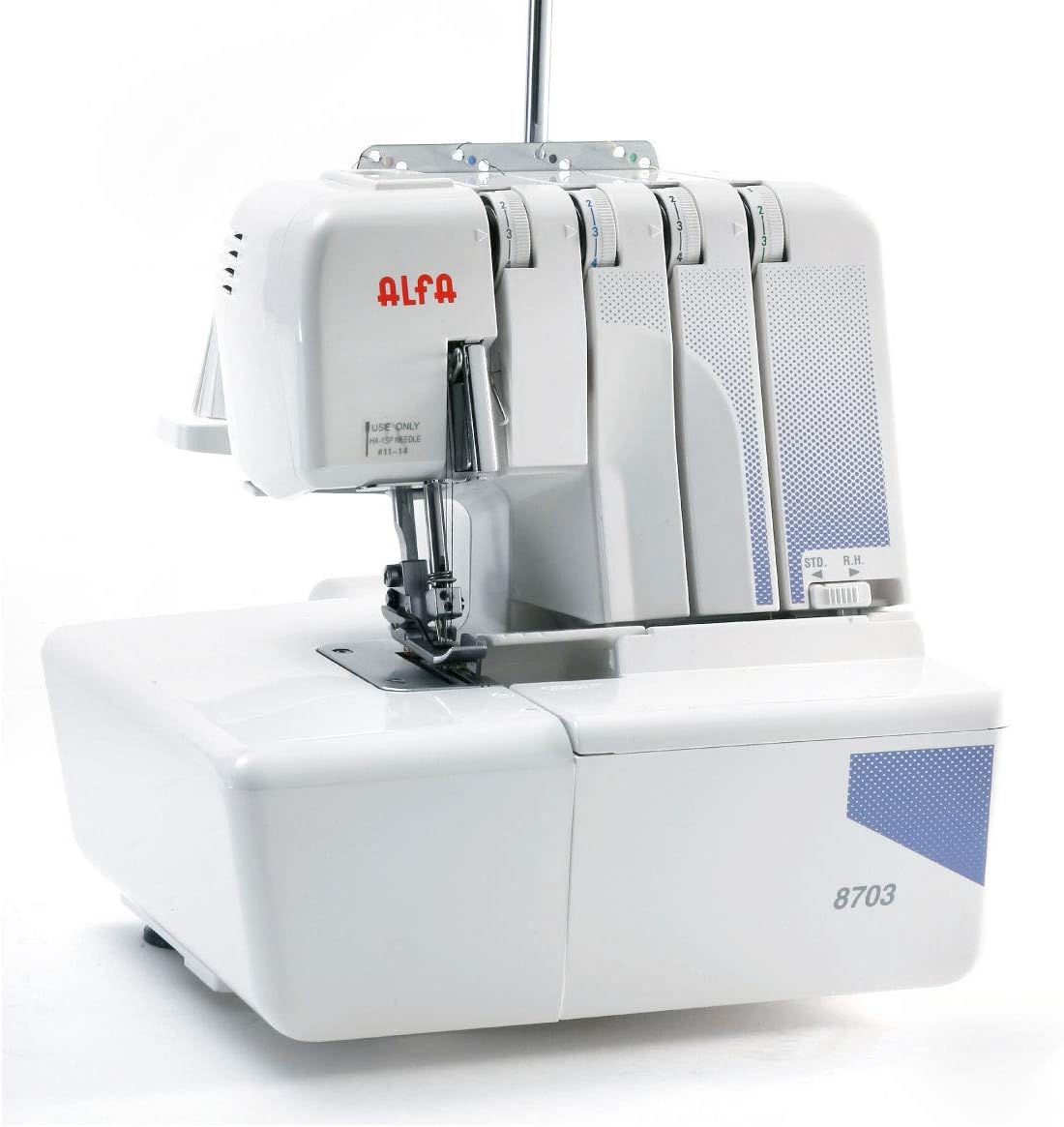 Alfa surjeteuse, Noir, 8703 Machine à Coudre Professionnelle