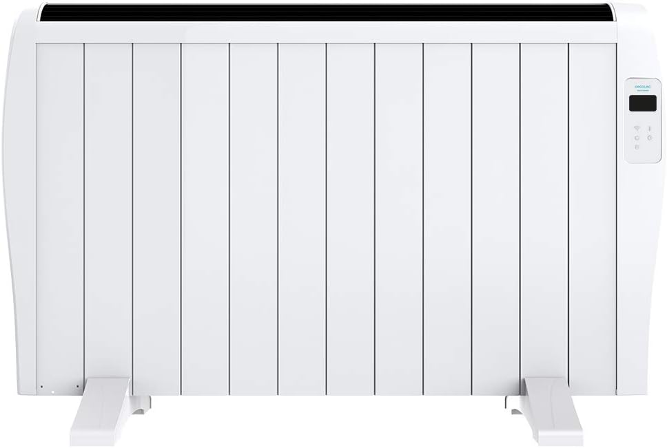 Cecotec Radiateurs, 2000 W, Noir, mural ou au sol, minuterie, télécommande, écran LCD, contrôle Wifi, ultra-plat