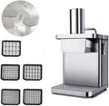 OWOHYG trancheuse électrique, 255 x 330 x 370 mm, 250 W, Argenté, Râpe À Fromage, Coupe-Légumes, Coupe-Spirales en Acier Inoxydable