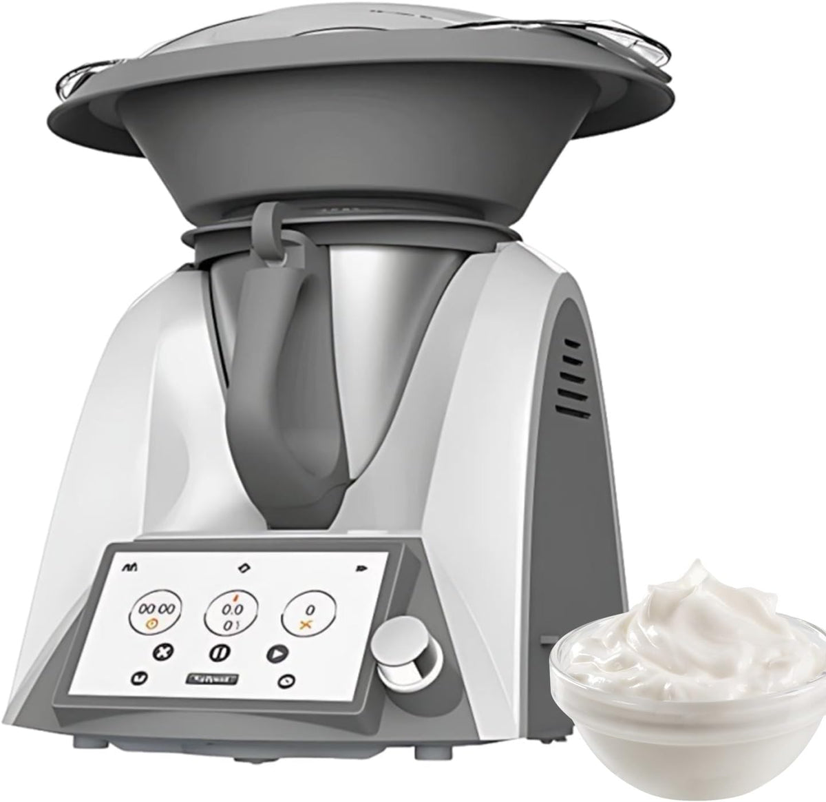 KAIKAFEI Robots multifonctions, 3 L, 7 pouces, Noir, Version améliorée 2026 Robot Culinaire WiFi avec recettes guidées