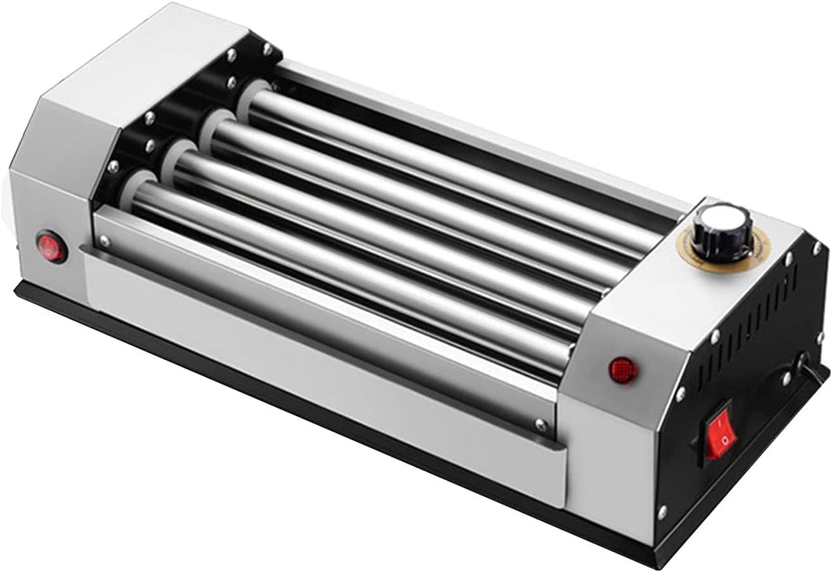 Machine Appareils à hot dog, 600 W., disponible en noir et rouge., à rouleau pour hot-dog 600 W