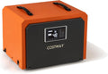 COSTWAY déshumidificateur, 60 L, Tôle Laminée à Froid, Aluminium, Caoutchouc, ABS, Cuivre, Orange, Professionnel /Jour