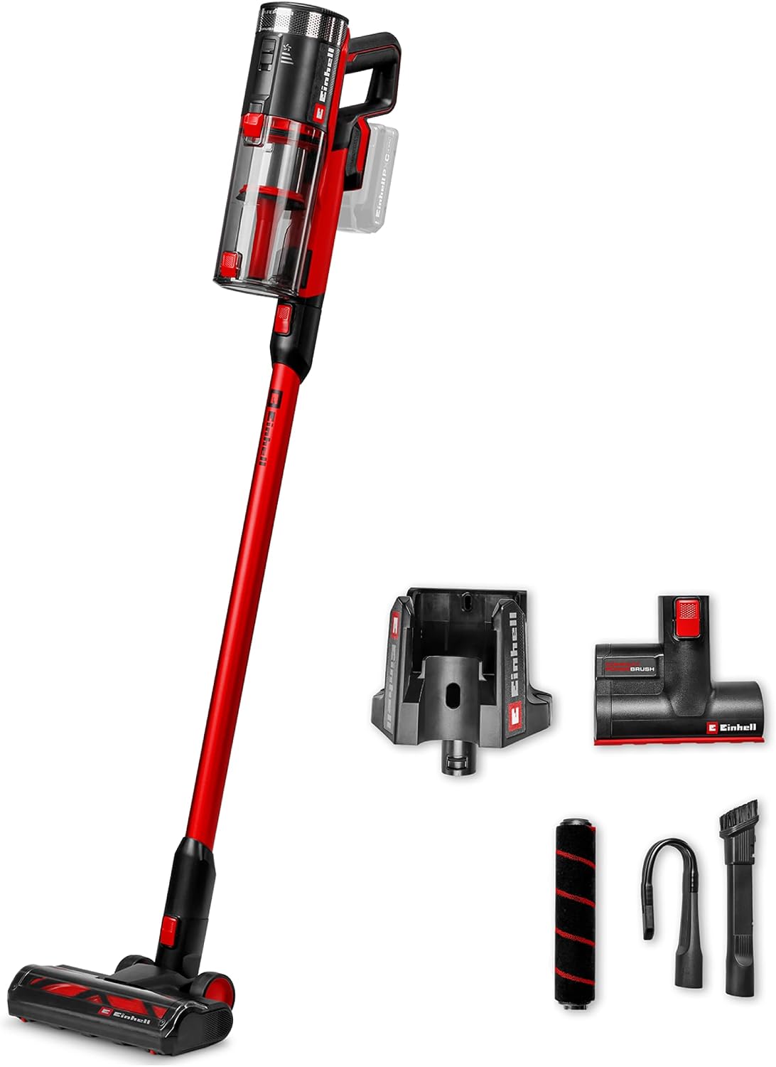 Einhell épilateur à lumière pulsée, 18 V, Noir, Aspirateur-Balai sans Fil Te-SV 18/270 Li BL-Solo, sans balais