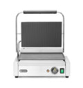HENDI Grills électriques, 230 V, 2200 W, 430x375, 216 mm, Argenté, Gril de Contact Électrique, Plaque Panini Professionnel