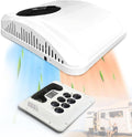 Lakenbroade Climatiseurs, 9000 BTU, 12 V, 24 V, 48 V, 24 V, Blanc, Climatiseur RV avec Chaleur / /, Unité AC Universelle sur Le Toit RV