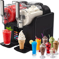 serebrant sorbetière, 2 X 2, Noir, Machine a Granita 7-in-1 Slush Machine a Granite, Machine à Granité avec écran LED et Double Cuve L