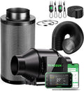 VIVOSUN Matériel de ventilation, 100 mm, Noir, Kit d'Extraction d'Air Intelligent Pro AeroZesh G4 avec GrowHub E42A+