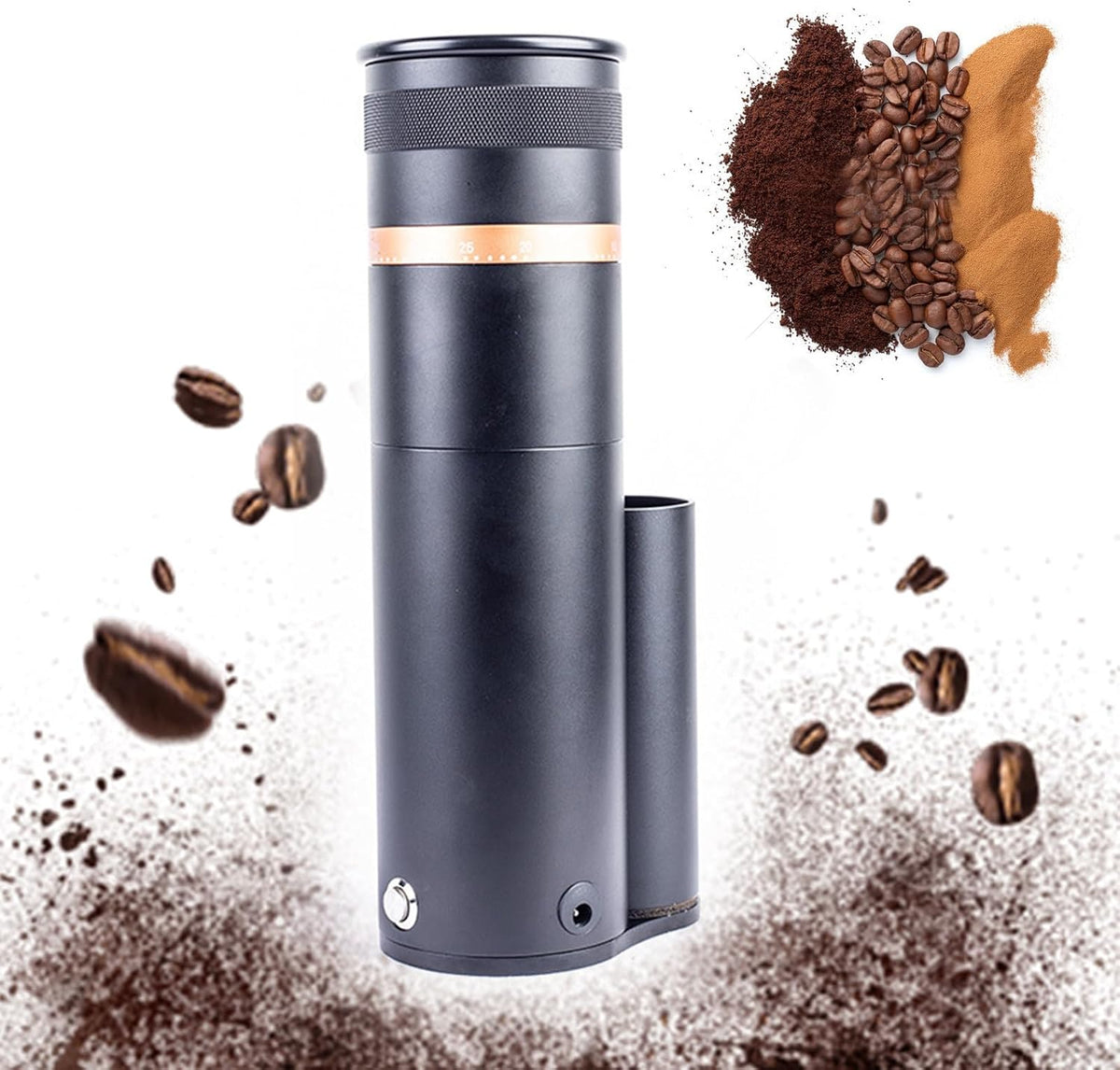 bureau Aredwhiterui, 60 W, alliage et acier inoxydable 420., Argenté, Moulin à Café Automatique Avec Noyau De Broyage En Acier Inoxydable 420