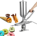 Machine Machines à donuts, 70 x 28 x 55 cm., 5 L., acier inoxydable 304., argenté., de remplissage de confiture de churro de fruits latins