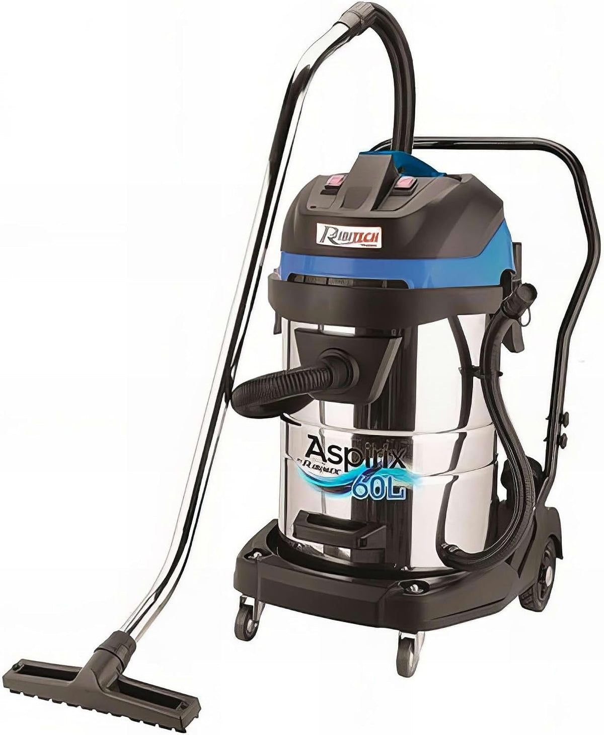 RIBIMEX aspirateur eau et poussière, 60l, 1200w, Noir, RIBITECH - prasp x2 - Aspirateur Eau et poussiŠre 2 Moteurs