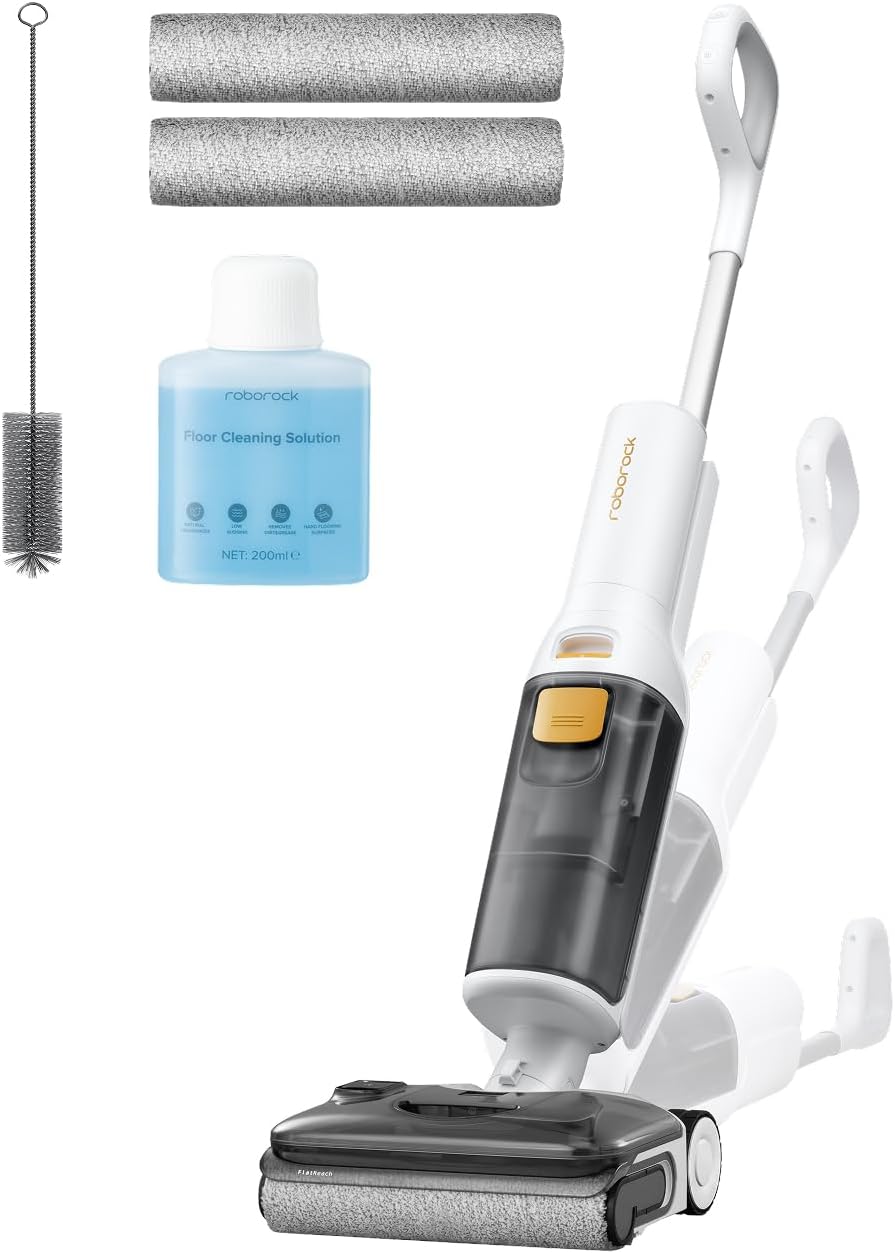 roborock Aspirateurs balais et balais électriques, 20kPa, Noir, F25 GT Gen2 Set Aspirateur Laveur, Autonettoyage 90°C