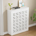 ZomoQryn Pièces et accessoires pour radiateur, 80x90x15 cm, Panneau en bois massif écologique, Blanc