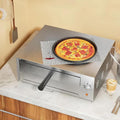 Hlixzoy four à pizza, 900 W, 120 V/230 V, 12 Pouces, Noir/Argenté, Petit Four Électrique Commercial Épais À Une Couche