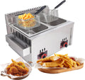 IEDZBEQ Friteuses, 20 l, Argenté