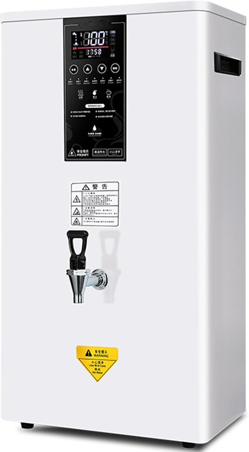 XSDAJSD distributeur d'eau chaude, 350 x 280 x 620 mm, 2500 W, 80 L, Noir, Bouilloire Commerciale, Chauffe-Eau Automatique avec écran LCD