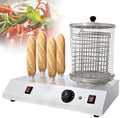 GTHTUHFD Machines à gaufres et croques, 501 x 278 x 370 mm, 458 W, Argent, Machine À Hot-Dogs Et À Pains 2 en 1