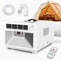 climatiseur portable HCAUYNN, 46 × 28,5 × 23 cm, 300 W, à partir de 45 dB, 3400 BTU, 1,5 m, Blanc, Climatiseur Mobile Compact avec Tuyau