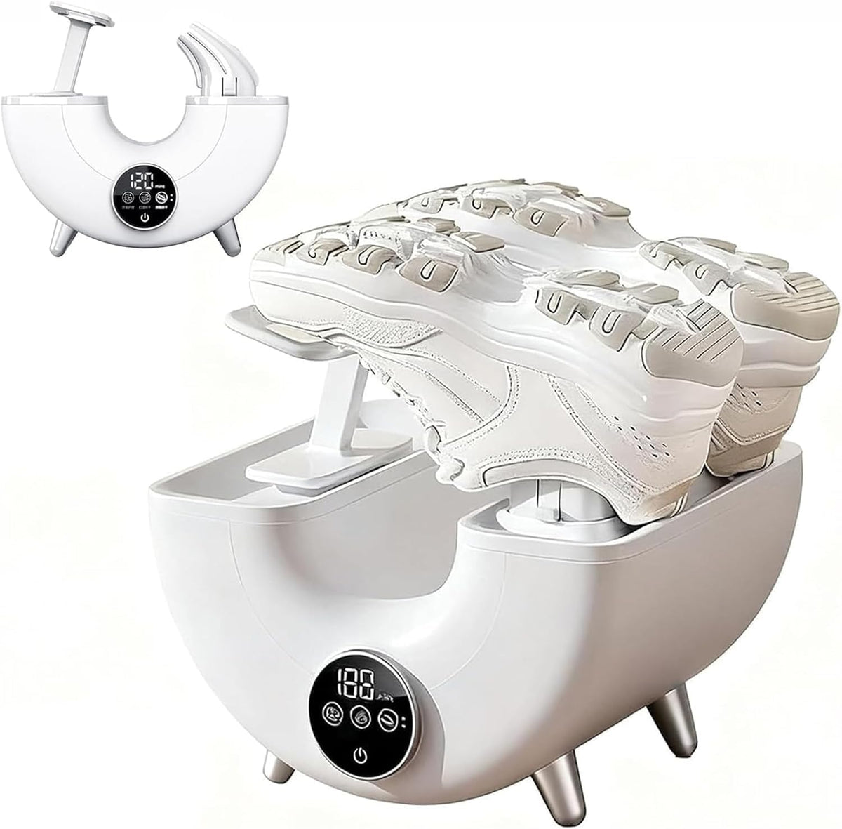 Sèche Désodorisants chaussures, 400 W, Gris, -chaussures électrique portable, désodorisant pour chaussures avec 3 modes