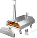 GASONE four à pizza, 30,5 cm, Argenté, PZW-12A à granulés de bois portable en acier inoxydable, Portable fête