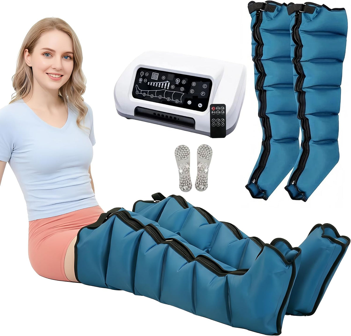 FahQuintuple appareil de massage des pieds, 220 V / 50 Hz, Noir