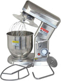Robot robot pâtissier, 5 L, 7 L, 10 L, 500 W, Argenté, Pâtissier Professionnel avec Crochet à Pâte, Bol INOX / /