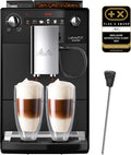 Melitta machine à café, 1450 W, Noir, Latticia One Touch Mat, à Grain avec Broyeur, Silencieuse, Système Latte Perfection