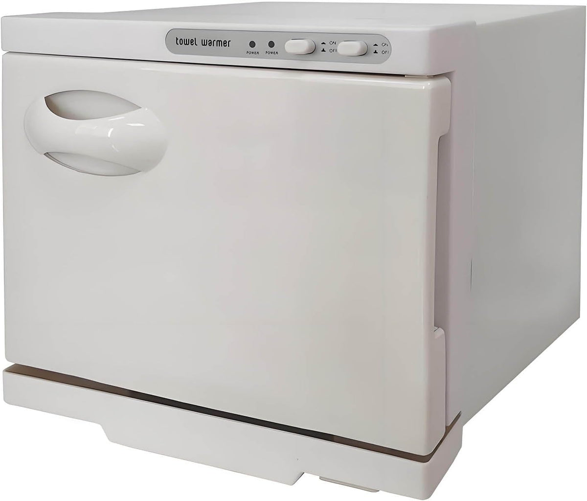 armoire Ginlodda, 18 L, 18 litres, blanc, Chauffe-serviettes de salon avec stérilisation UV, chauffante professionnelle