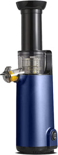 CAFIEDR centrifugeuse, 120 W, Gris, Extracteur de jus compact à pression lente et à froid, petit extracteur de jus portable pour légumes et fruits