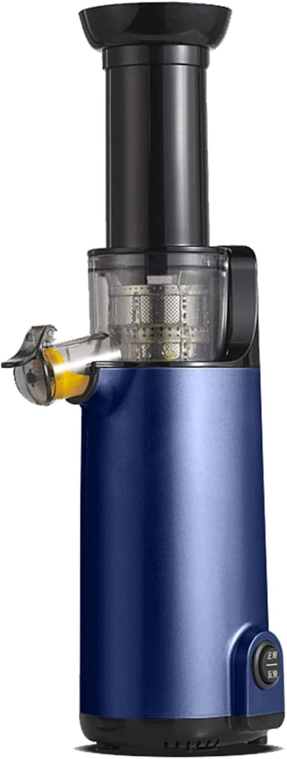 CAFIEDR centrifugeuse, 120 W, Gris, Extracteur de jus compact à pression lente et à froid, petit extracteur de jus portable pour légumes et fruits