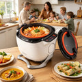 BOOZXCV Robots, 6 l, 2000 W, Transparent, Robot culinaire Professionnel, Appareil de Cuisson Automatique, Robot de Cuisson Automatique