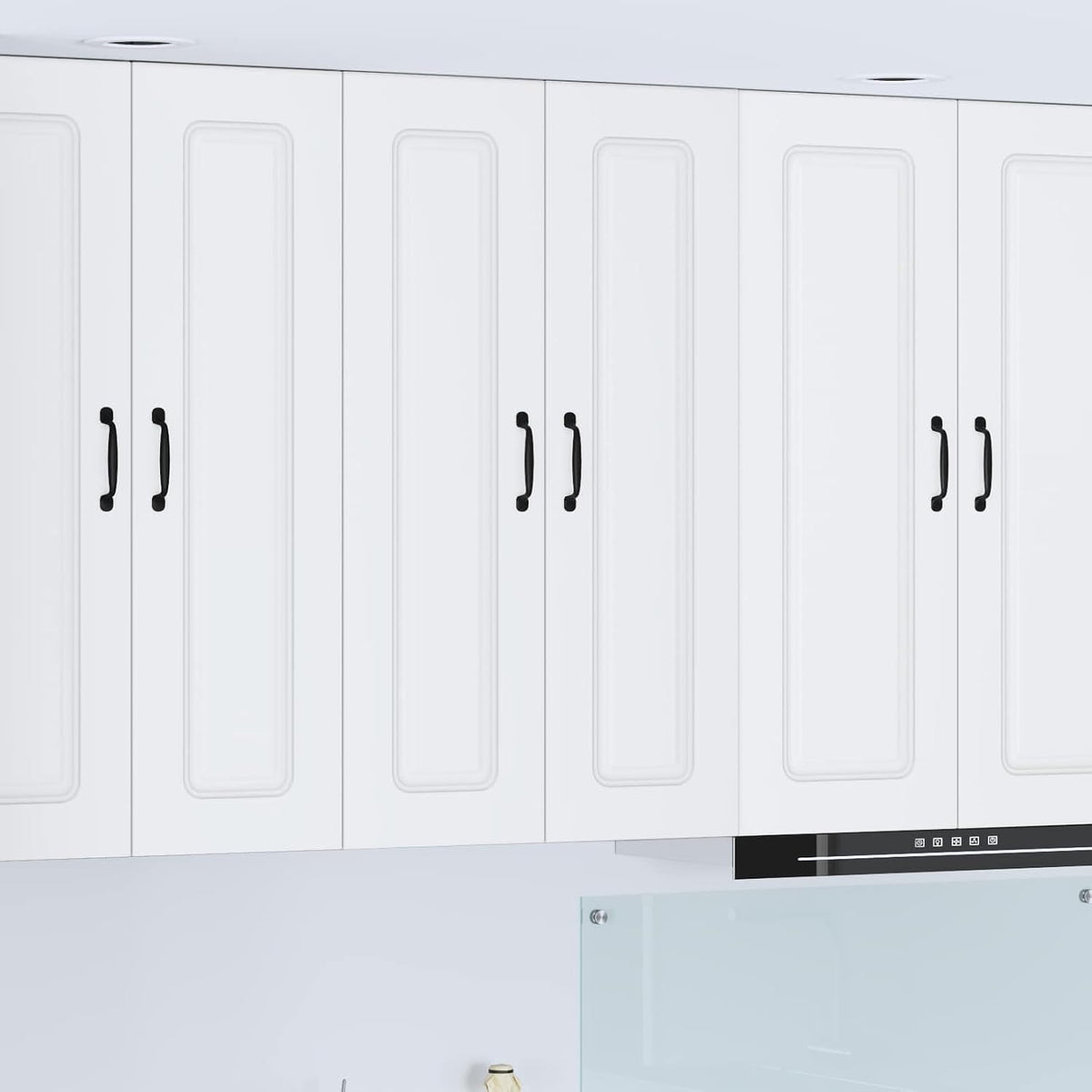 Pindolar armoire, 60 x 31 x 100 cm, bois, Blanc, étagère pour cuisine et salle à manger, haute compacte