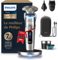 PHILIPS épilateur à lumière pulsée, Noir, Rasoir i9000 Prestige Ultra, rasoir électrique 100% étanche, technologie Skin IQ Pro