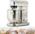 Memykoy robot de cuisine, 5 L / 7 L / 10 L, 350 W / 500 W / 500 W, 500 W, 5 L, 7 L, Acier inoxydable, Argenté, Robot pâtissier Professionnel