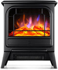 ADYHBFGT cheminée électrique, 900 W/1800 W, métal, Noir, Cheminées électriques avec Chauffage Portable et Autonome