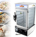 guoyjmm Cuiseurs vapeurs électriques, 380 × 400 × 750 mm, 1200 W, 110 V / 220 V, Argenté, Chauffe-Plats Électrique