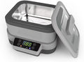 OUHKDM lave-linge, 1200 ml, 110/220, Blanc, Machine de Nettoyage à ultrasons divisée, nettoyant sonique 40 kHz pour Lunettes