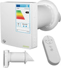 JESSP Ventilateurs, 60 m, Noir, Aération décentralisée du séjour avec récupération de chaleur, filtre F7 et WiFi. Récupération de chaleur 97%