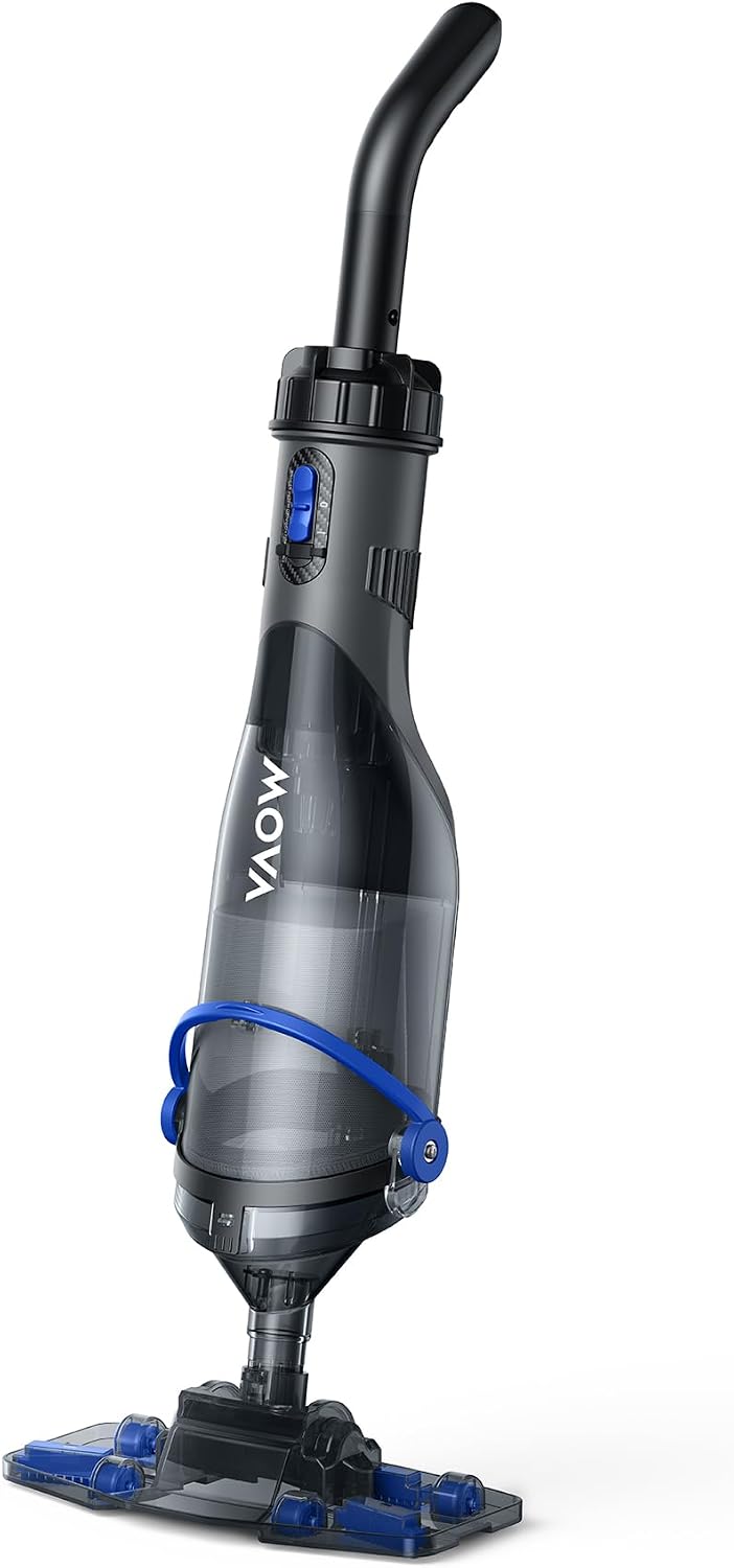 MOVA Aspirateurs manuels pour piscine, 200 L, 1,8 m, Noir, Handler V10 Aspirateur pour Tous Types de Piscine