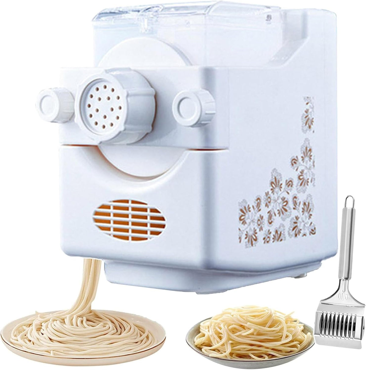 forplubossmmp machine à pâtes, 180 W, 180 W, 60 TR/Min, ABS, blanc, Automatique 50- Machine À Spaghetti
