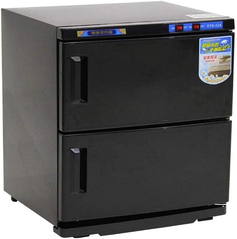 armoire Chauffe, coque ABS + acier inoxydable., noir., le salon, l'hôtel et la maison