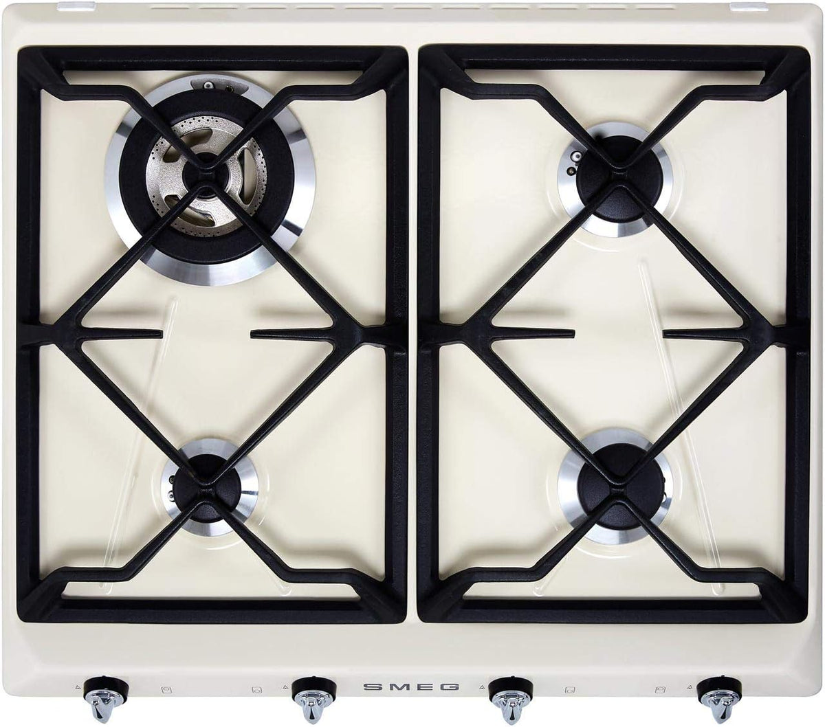 Smeg table de cuisson, Noir, Plaque de cuisson à gaz (SR964PGH)